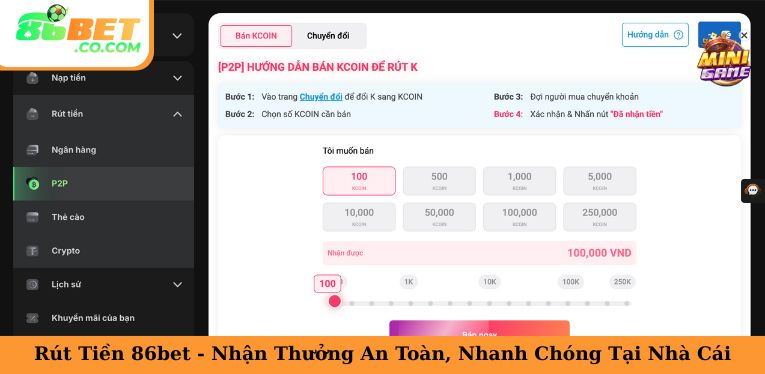 Rút Tiền 86bet - Nhận Thưởng An Toàn, Nhanh Chóng Tại Nhà Cái Rút Tiền 86bet - Nhận Thưởng An Toàn, Nhanh Chóng Tại Nhà Cái